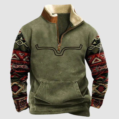 Herren Pullover Vintage Fleece Style