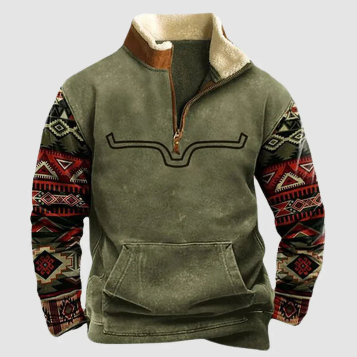 Herren Pullover Vintage Fleece Style