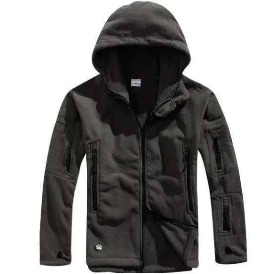 Herren Fleecejacke Taktisch Schwarz