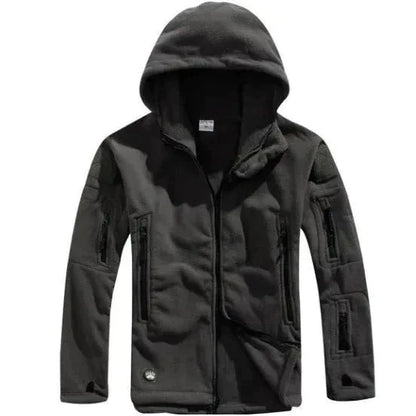 Herren Fleecejacke Taktisch Schwarz