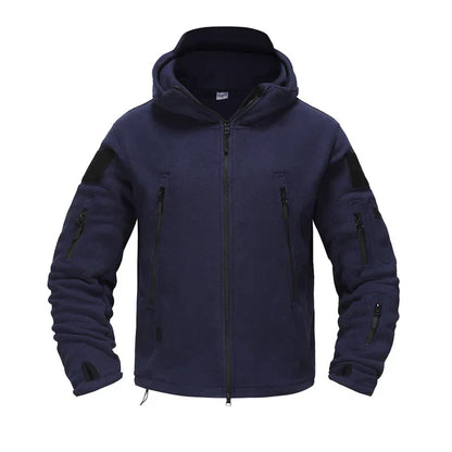 Herren Fleecejacke Taktisch Schwarz