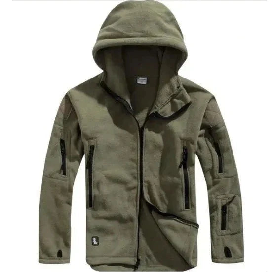 Herren Fleecejacke Taktisch Schwarz
