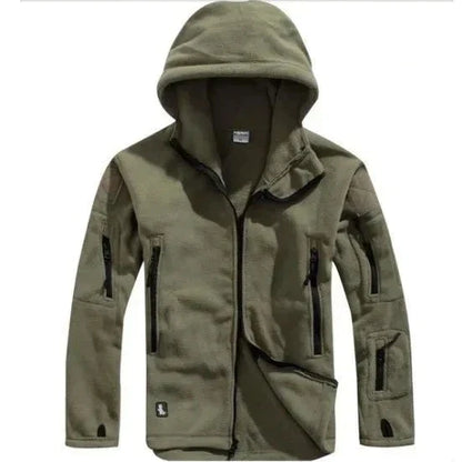 Herren Fleecejacke Taktisch Schwarz