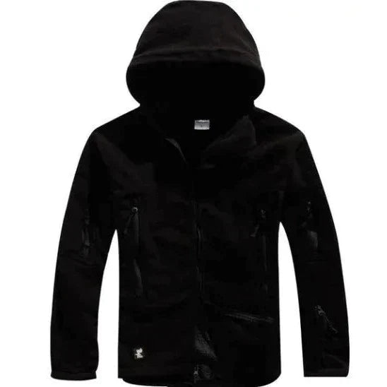 Herren Fleecejacke Taktisch Schwarz