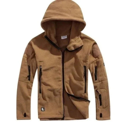 Herren Fleecejacke Taktisch Schwarz