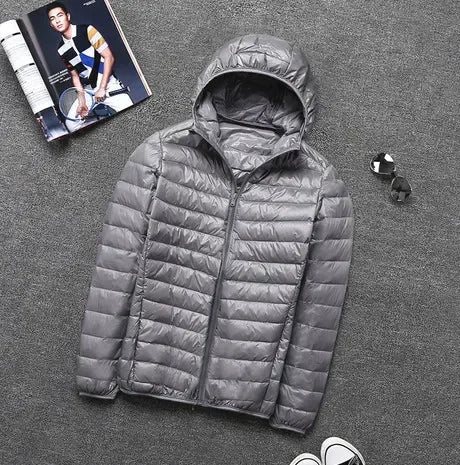 Herren Jacke Leicht Kapuze Sportlich