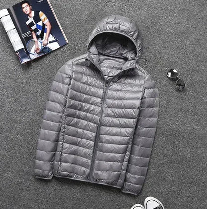 Herren Jacke Leicht Kapuze Sportlich