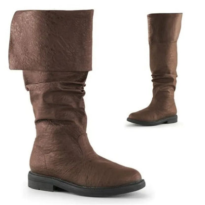 Herren Stiefel Thigh High Leder