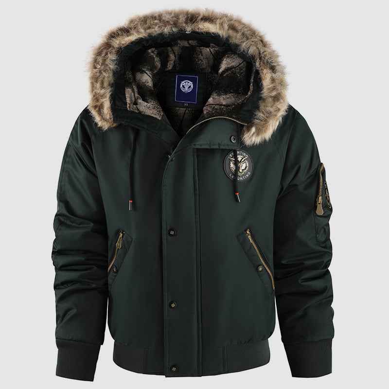 Stylische Winterjacke Bomber-Style Innenfutter - IdealeKleiden