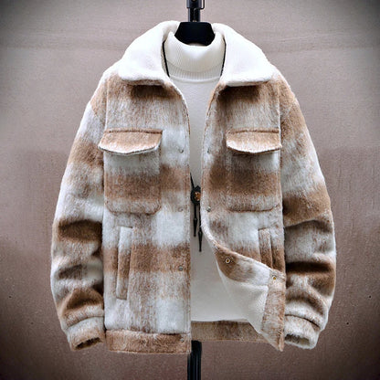 Stylish Karojacke Warm Fleece-Innenleben
