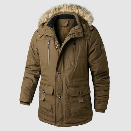 Warme Outdoor-Parka mit Abnehmbarer Kapuze