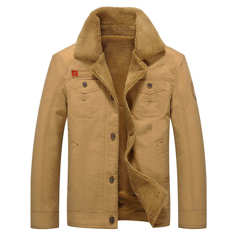 Weiche Winterjacke Sherpa-Futter Baumwolle