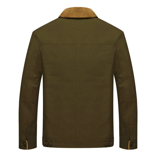Weiche Winterjacke Sherpa-Futter Baumwolle - IdealeKleiden