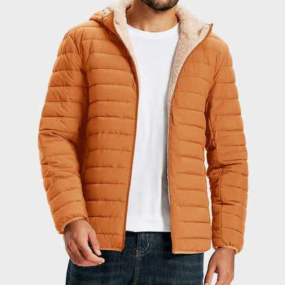Wasserabweisende Pufferjacke Warm Fleece Innenfutter - IdealeKleiden
