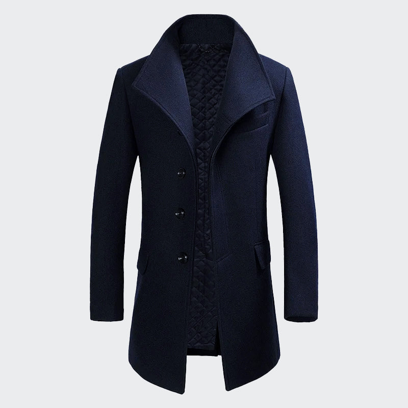 Warmes Winterkleid Merinowoll Mantel Damen