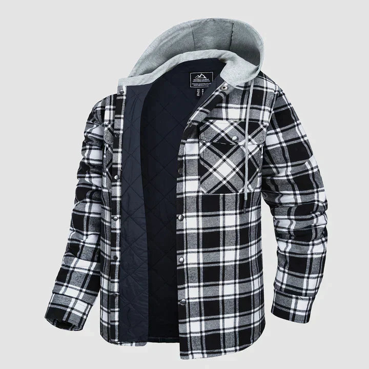 Harrison - Warme Flanell Herren Winterjacke