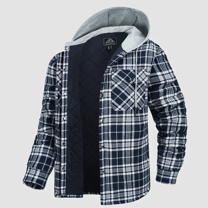 Harrison - Warme Flanell Herren Winterjacke