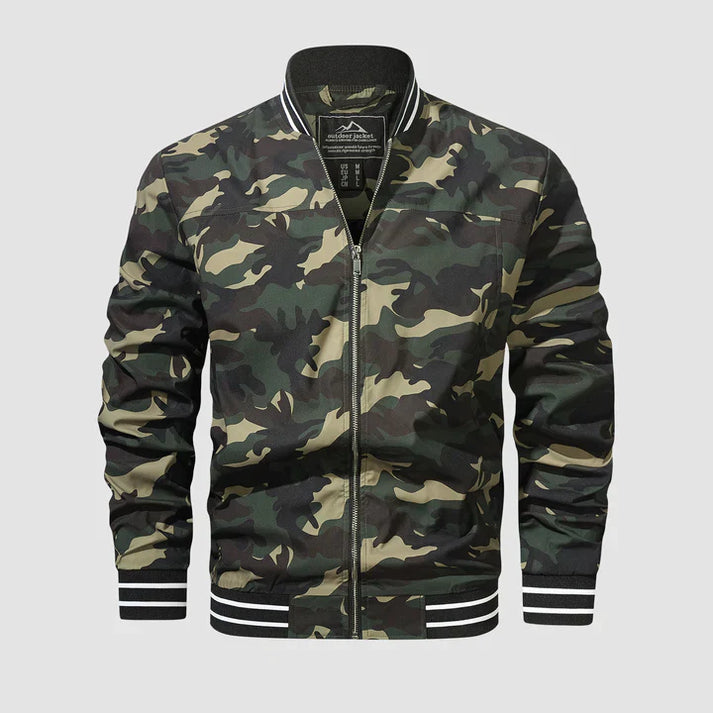 Leichte Jacke Reißverschluss Zwei-Farben-Style