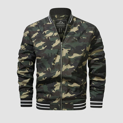 Leichte Jacke Reißverschluss Zwei-Farben-Style