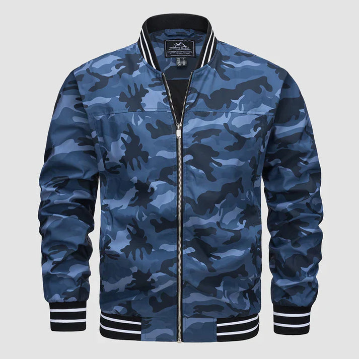 Leichte Jacke Reißverschluss Zwei-Farben-Style