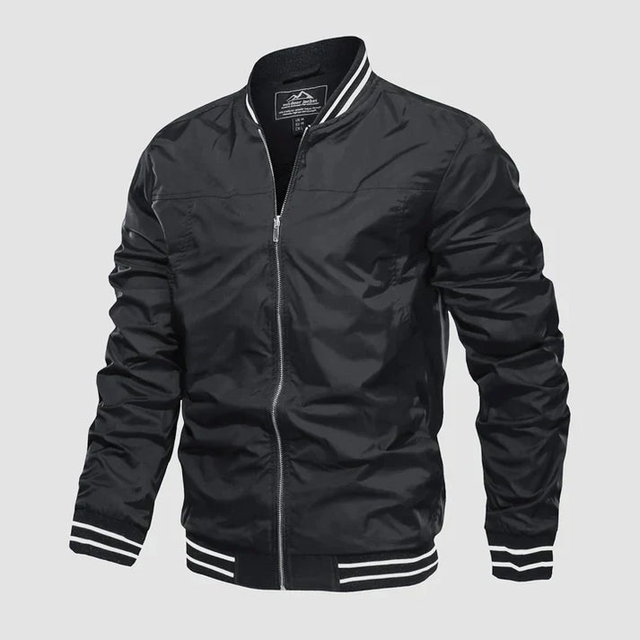 Leichte Jacke Reißverschluss Zwei-Farben-Style