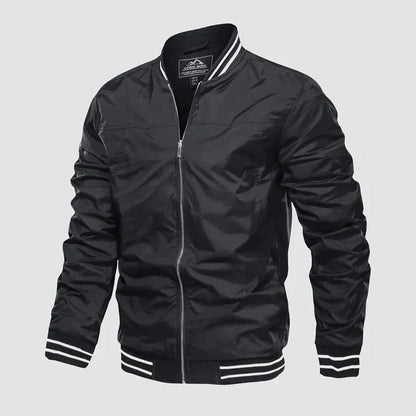 Leichte Jacke Reißverschluss Zwei-Farben-Style