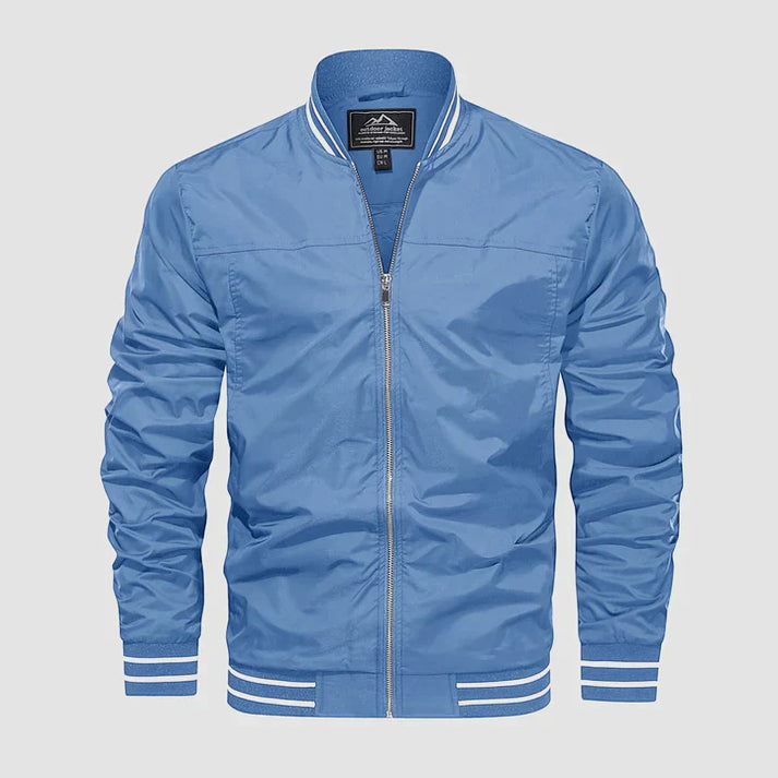 Leichte Jacke Reißverschluss Zwei-Farben-Style