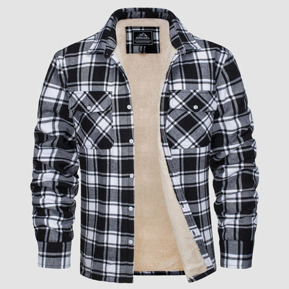 Gefütterte Karo-Jacke Damen