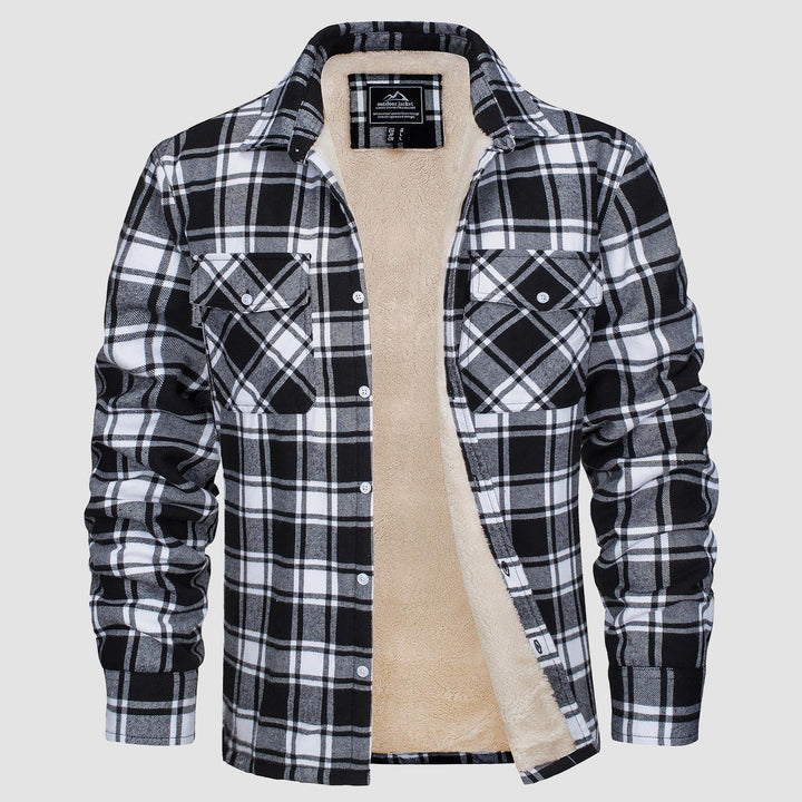 Gefütterte Karo-Jacke Damen
