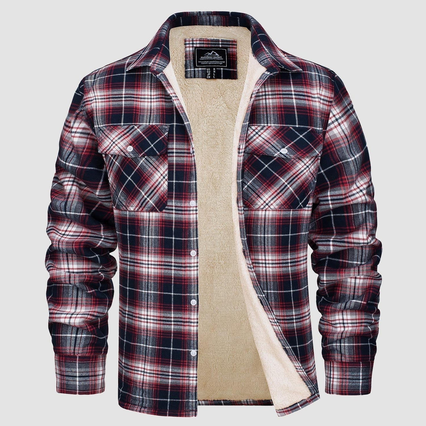 Gefütterte Karo-Jacke Damen