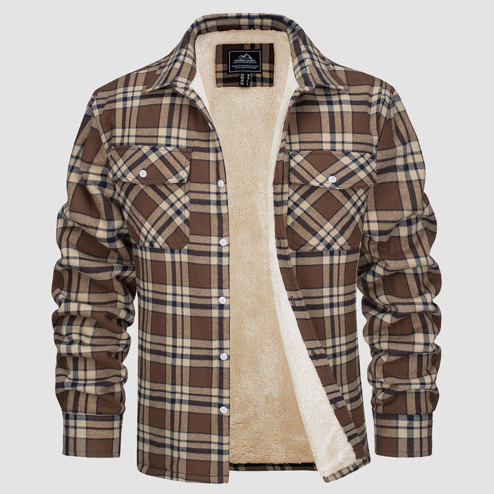 Gefütterte Karo-Jacke Damen