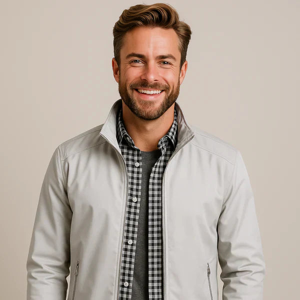 Herren Bomberjacke Modern Reißverschluss