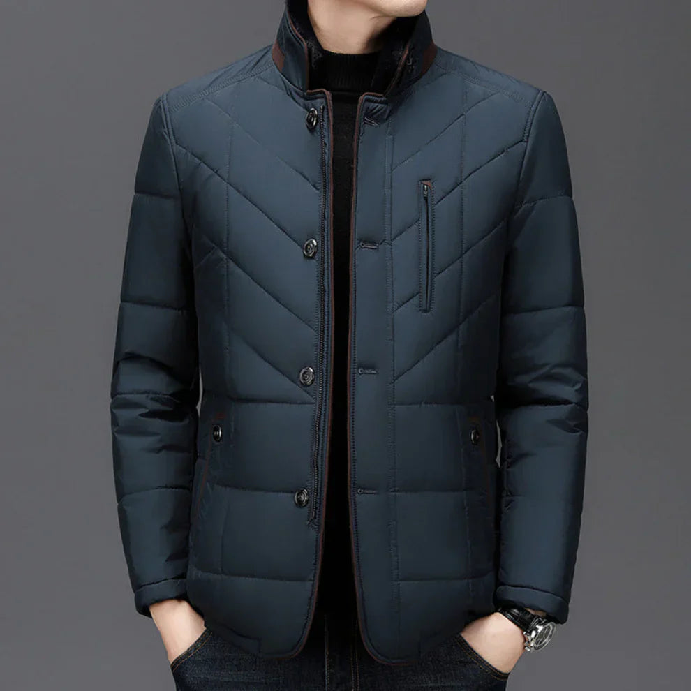 Herren Parka Jacke Warm Pelzverbrämung - IdealeKleiden