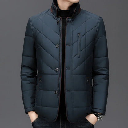 Herren Parka Jacke Warm Pelzverbrämung - IdealeKleiden