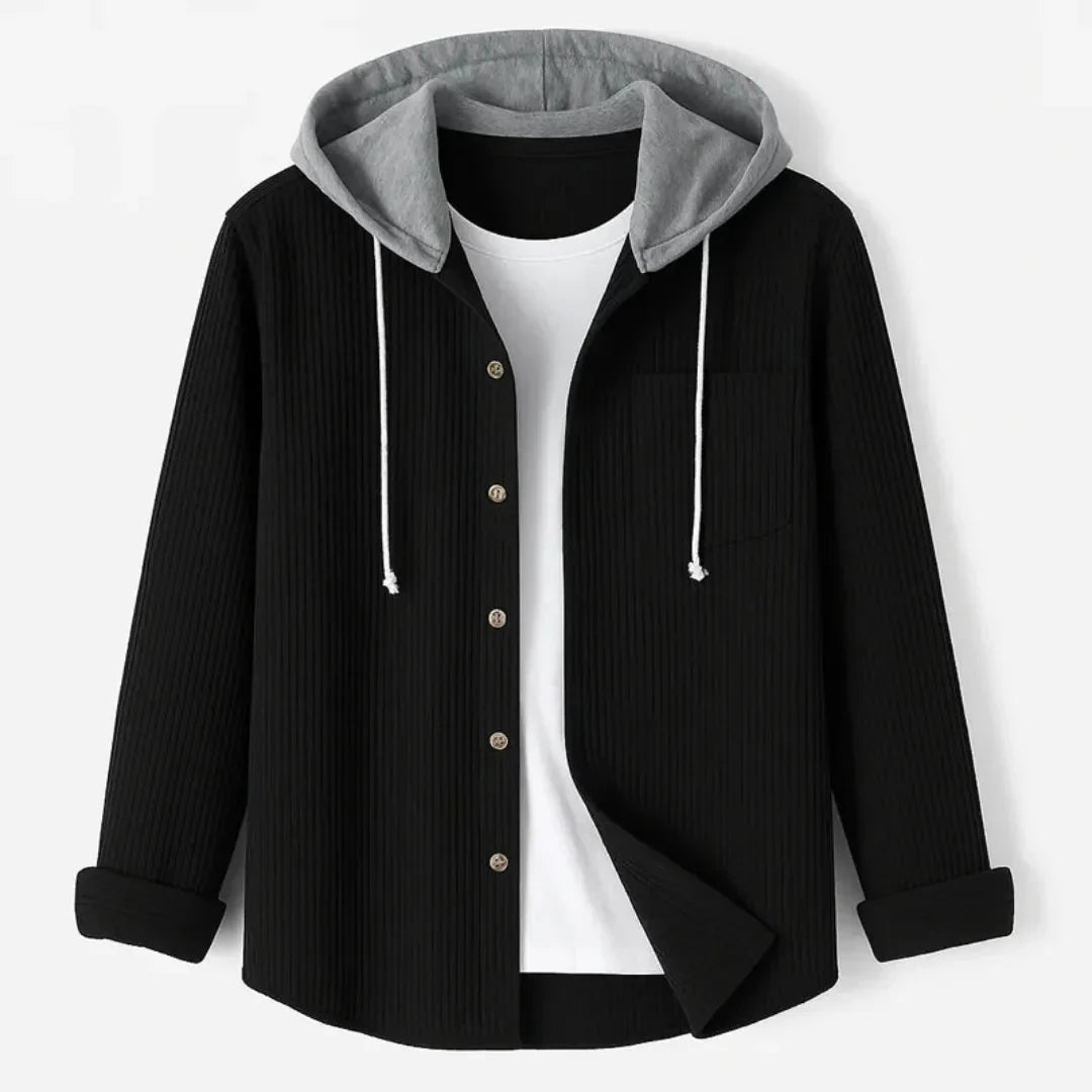 Modisches Overshirt Kapuze Schnellverschluss