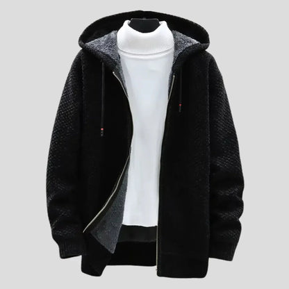 Weiche Strickfleece Hoodie Damen