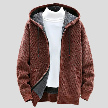 Weiche Strickfleece Hoodie Damen