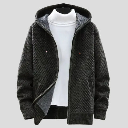 Weiche Strickfleece Hoodie Damen