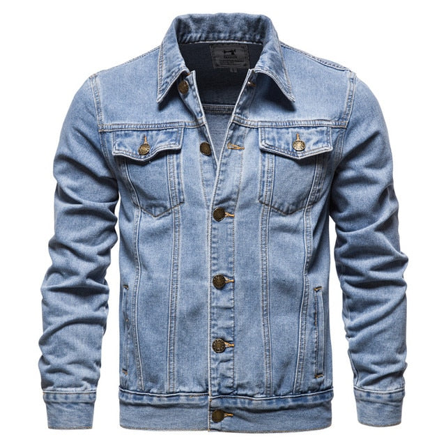 Herren Denim Jacke Modern Klassisch