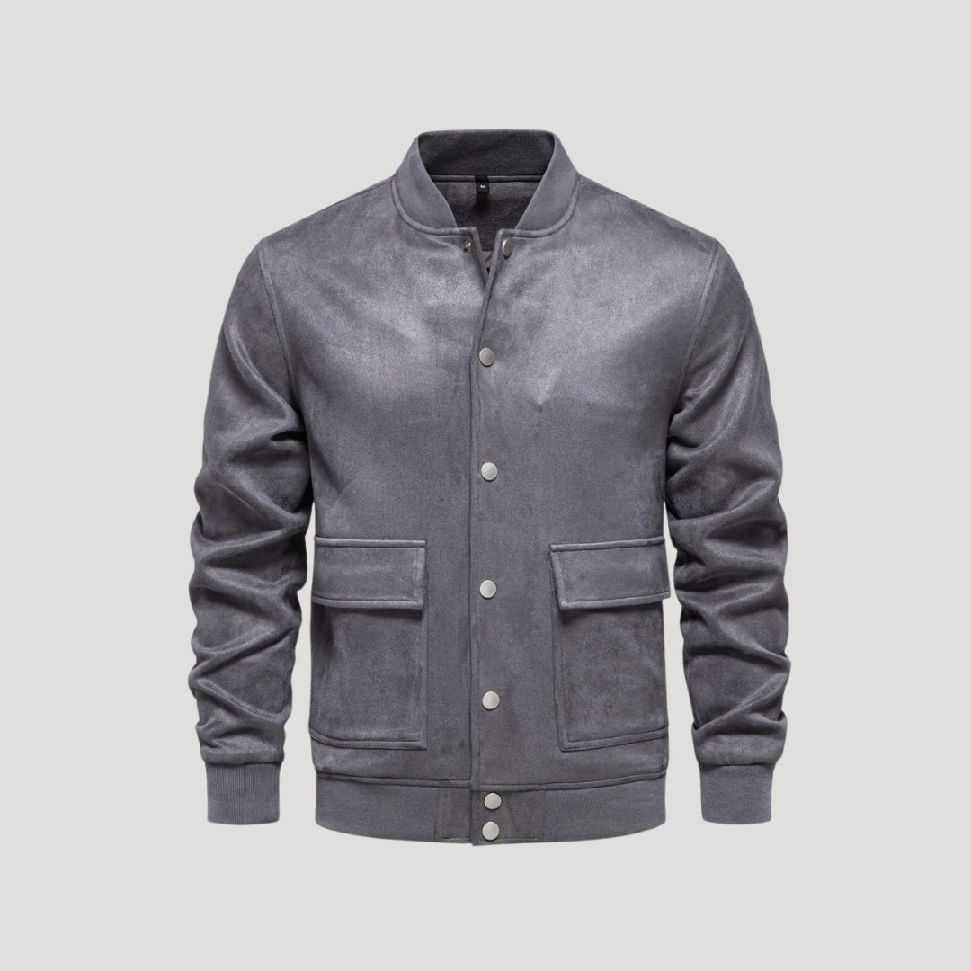Herren Lederjacke Winter Bomber Style