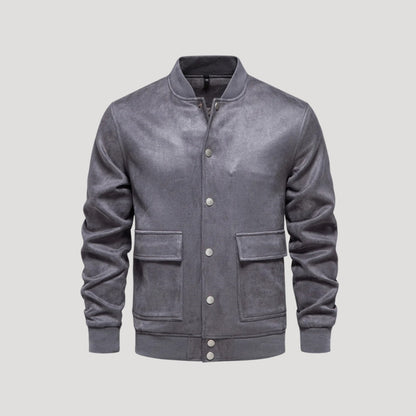 Herren Lederjacke Winter Bomber Style