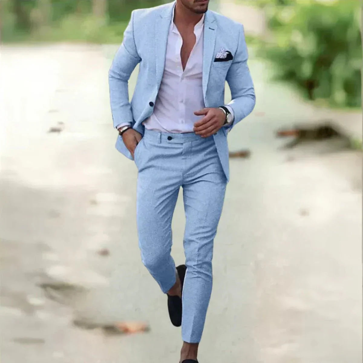 Eleganter Hochzeitsanzug Herren Formal Set