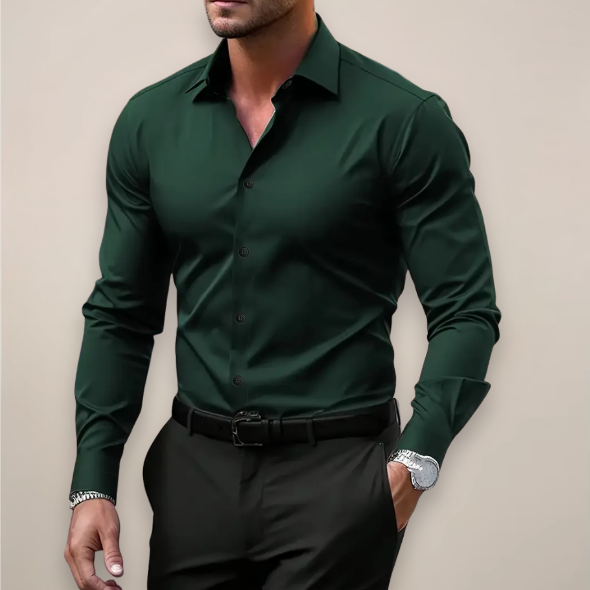 Modernes Herren Hemd Slim Fit Frühjahr