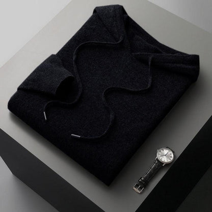 Herren Strickpullover Kapuze Bequem Lässig