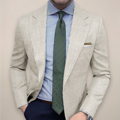 Herren Blazer Frühjahr Elegant Tailliert
