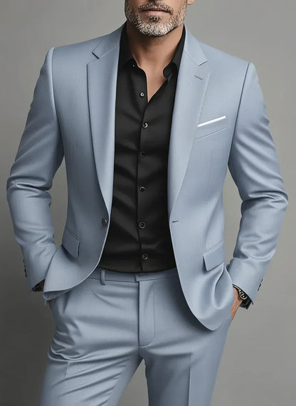 Eleganter Herren Business Anzug Slim Fit