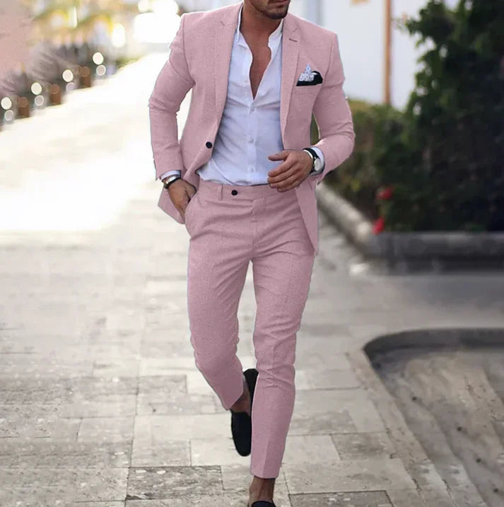Herren Anzug Blazer Hose Klassisch