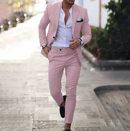 Herren Anzug Blazer Hose Klassisch