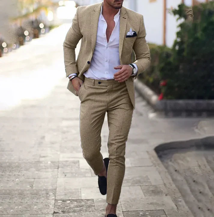 Herren Anzug Blazer Hose Klassisch