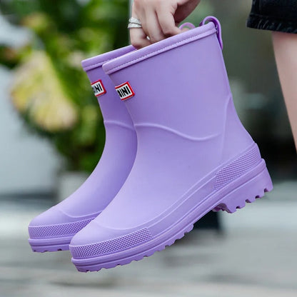 Modische Regenstiefel Damen Wasserdicht Stilvoll